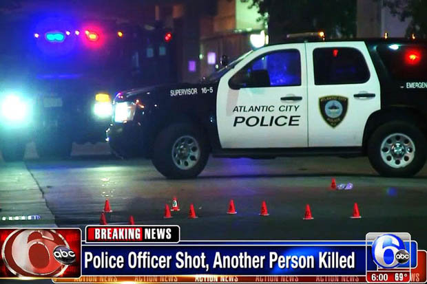 Atlantic City cop shot and in surgery