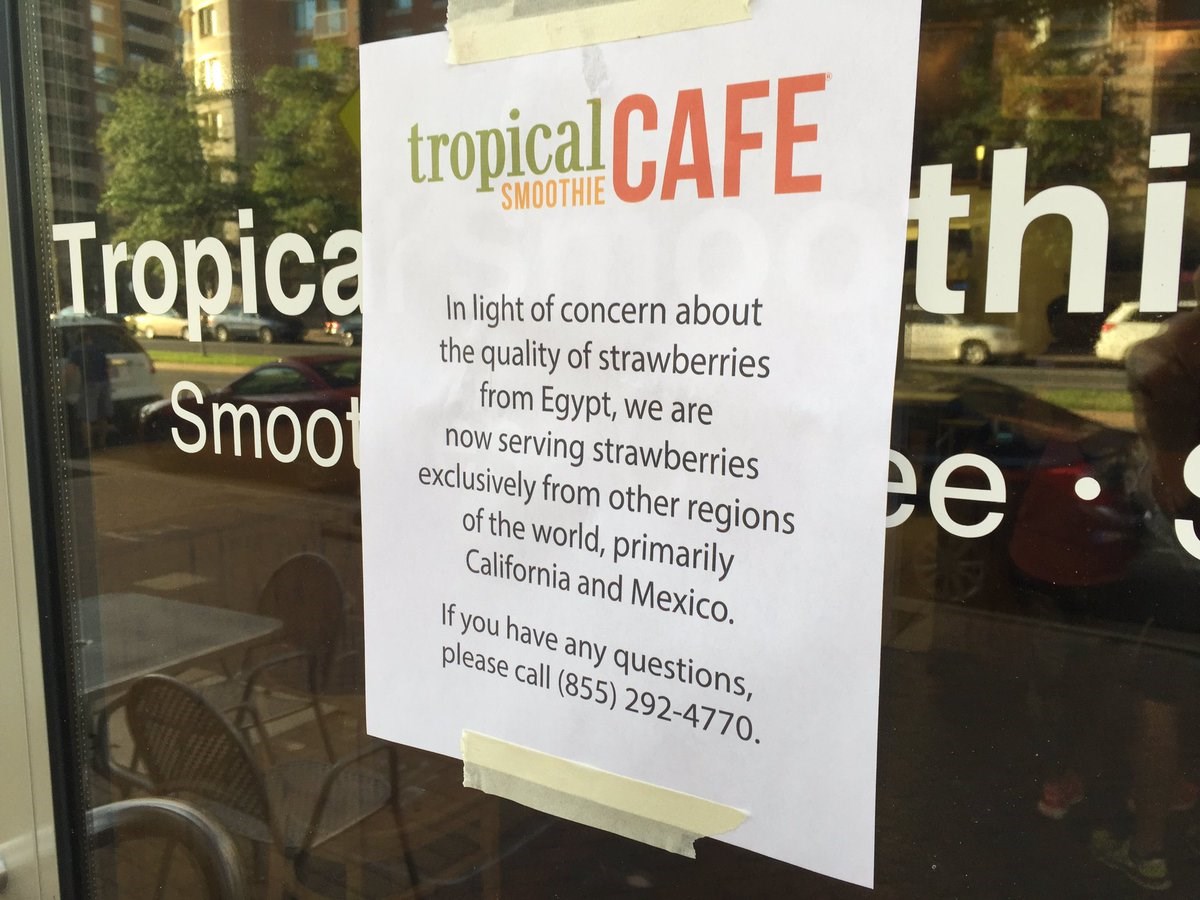 Confirmed Cases of Hepatitis A Linked to Virginia Tropical Smoothie Cafes
