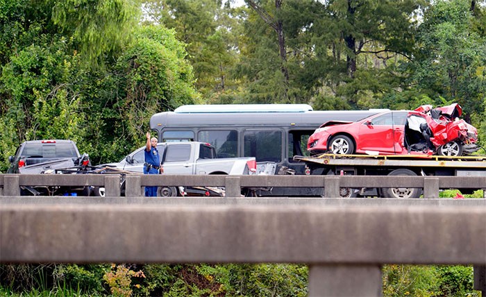 Chief Killed, Firefighters Injured by Bus on LA Interstate