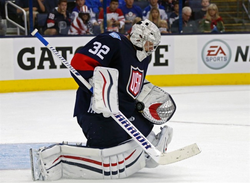 MacKinnon scores two as NA tops Europe 4-0