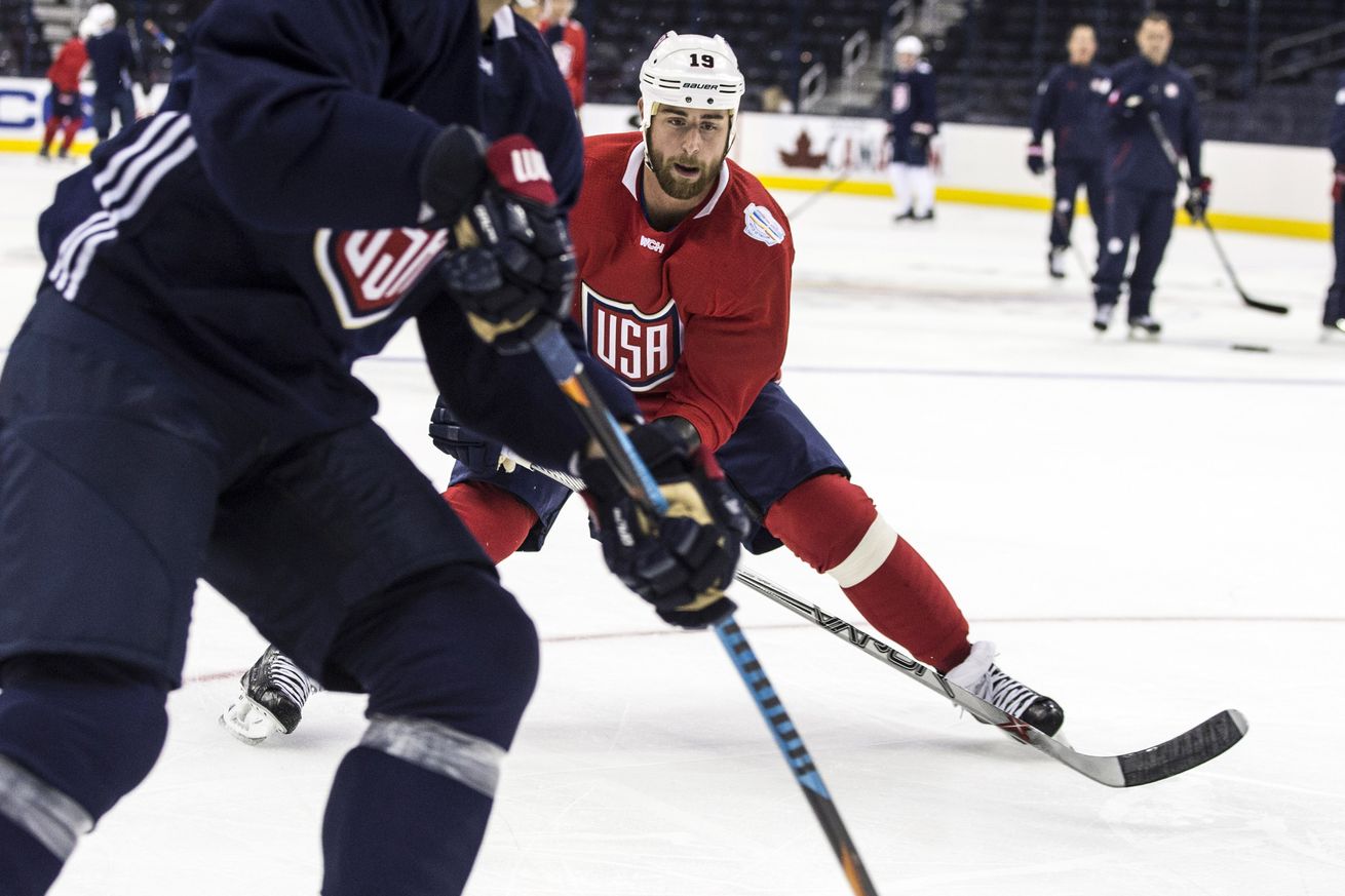 MacKinnon scores two as NA tops Europe 4-0