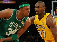 Is Ron Artest already getting to Paul Pierce?