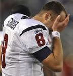 Houston Texans quarterback Matt Schaub out for the season with foot injury